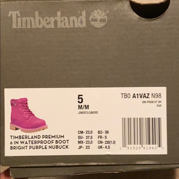 🎉HP🎉 [Timberland] Junior 6” Waterproof Boots - Picture 7 of 7